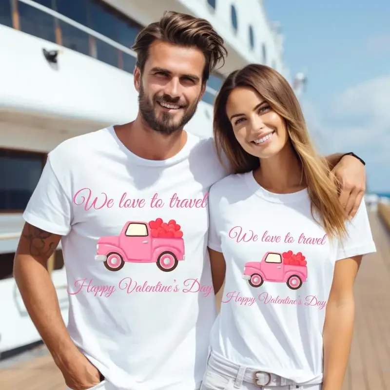 Travelers Couple T Shirt Loving To Travel Gift Partner Wife And Husband