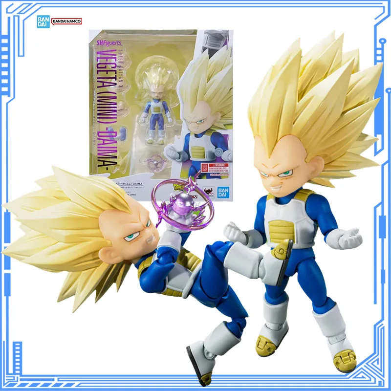 

Bandai Genuine Dragon Ball DAIMA Model Kit SHF Super Saiyan 3 Vegeta Mini Daima Anime Action Figure Collection Model Toys Gifts