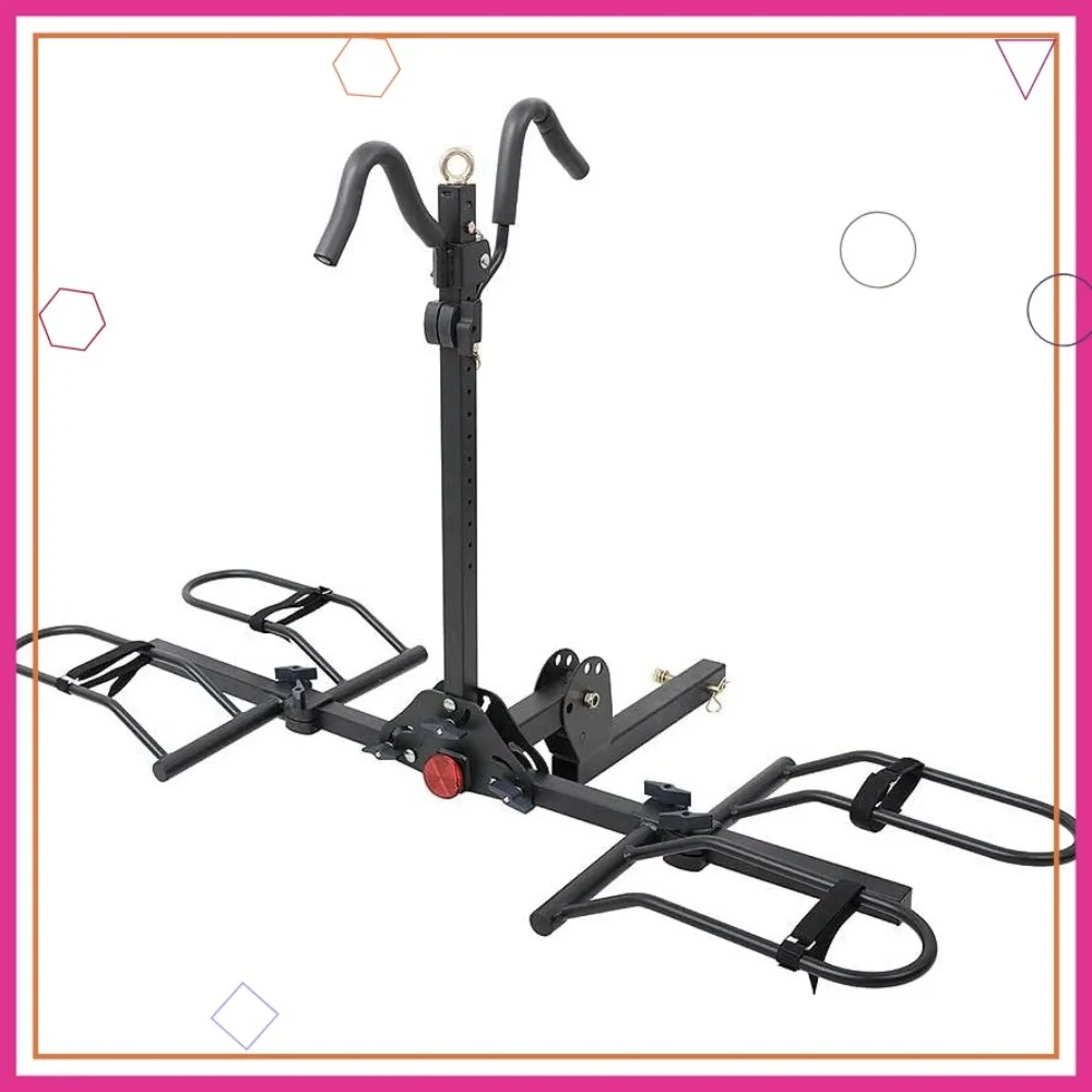 

RV 1300 Hitch Mount 2-Bike Rack, 200 lbs Capacity - Heavy Duty Bumper Carrier for SUV Truck