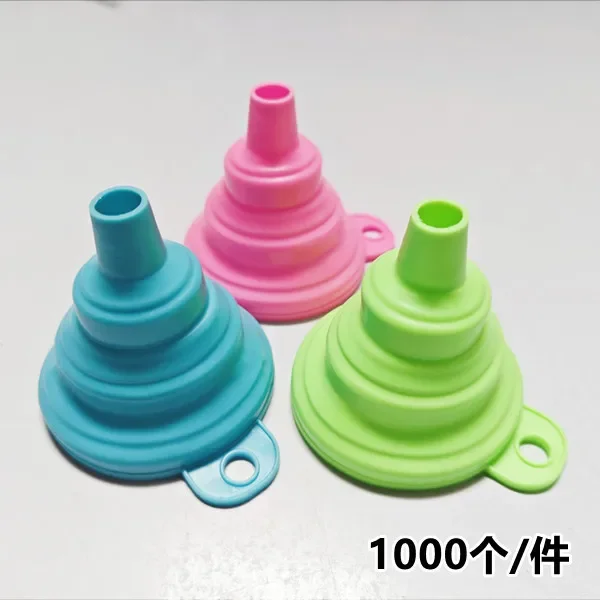 Kitchen Funnel Set Kitchen Gadget Accessories Foldable Silicone Foldable Funnel for Filling Water Bottles With Liquid Transfer