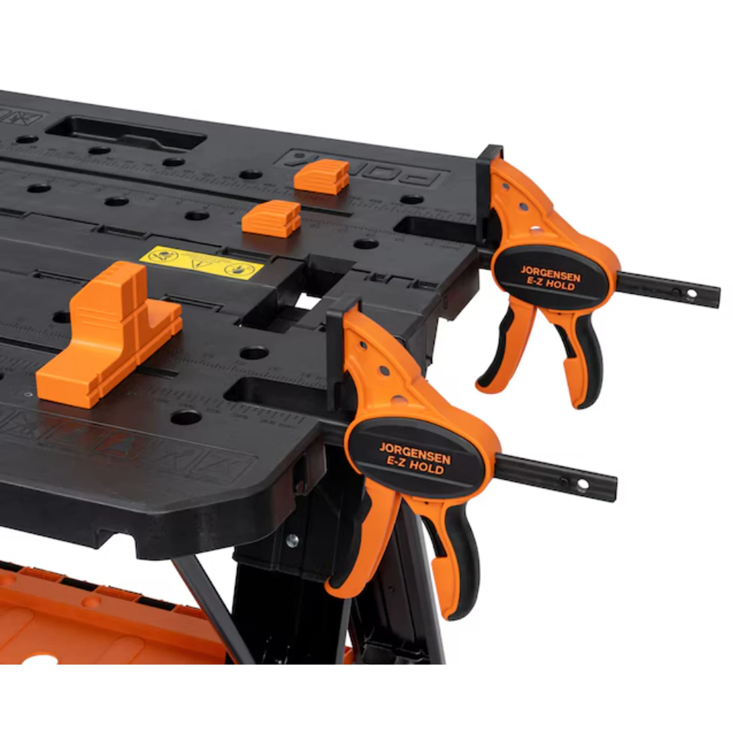 Tavolo da lavoro pieghevole per la lavorazione del legno Pony 60P EZ CLAM per carichi pesanti