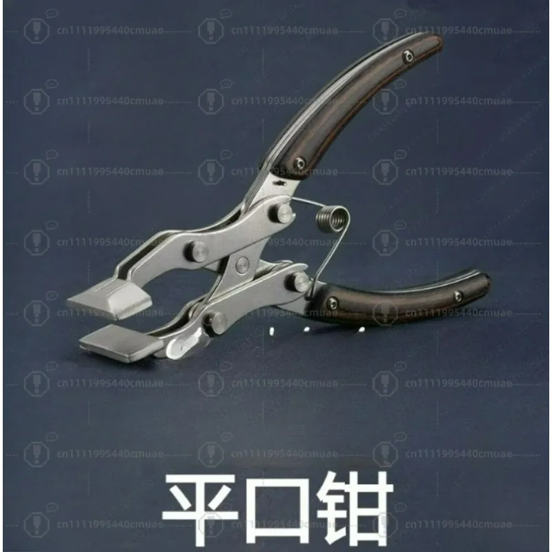 Integrated Chuck Flat Pliers High-Quality Parallel Pliers Stainless Steel Handmade Leather Tool Pliers 35mm