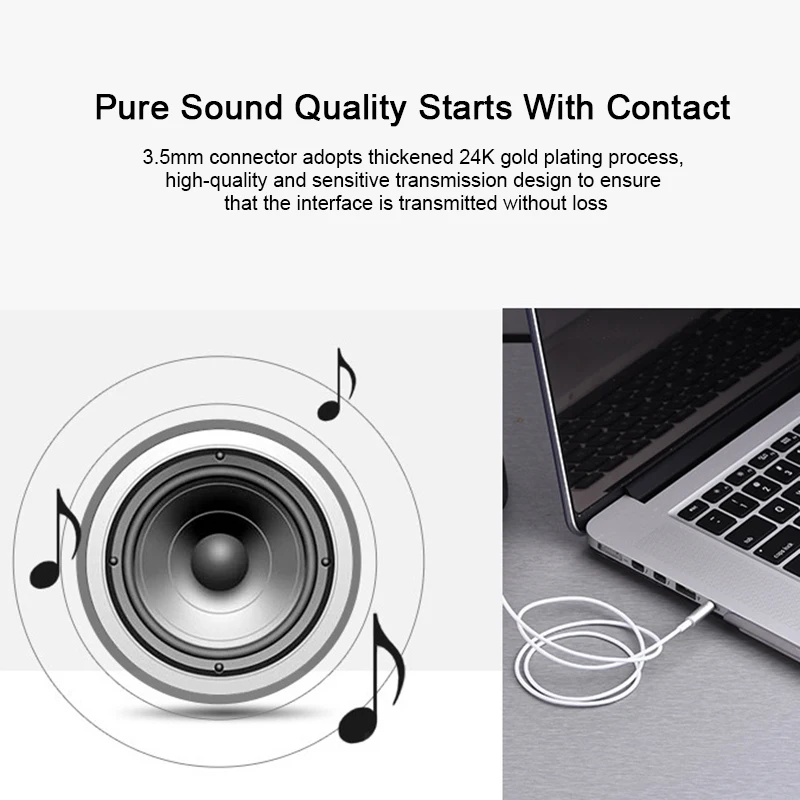 3/2/1m Mobile Phone Headset Extension Cable Aluminum Alloy Audio Cable 3.5mm Speaker Male To Female Connection Extension Cable