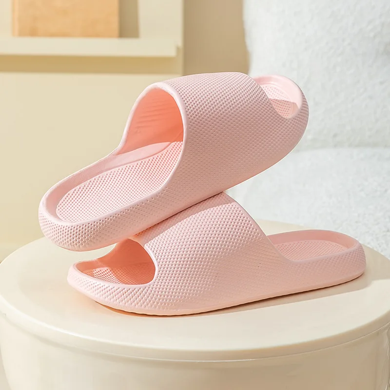 New Simplicity Wave point Slippes Indoor Casual EVA Women's Slippers Home Soft Sole Anti-Slip Bathroom Slippes Man's Flip-Flop