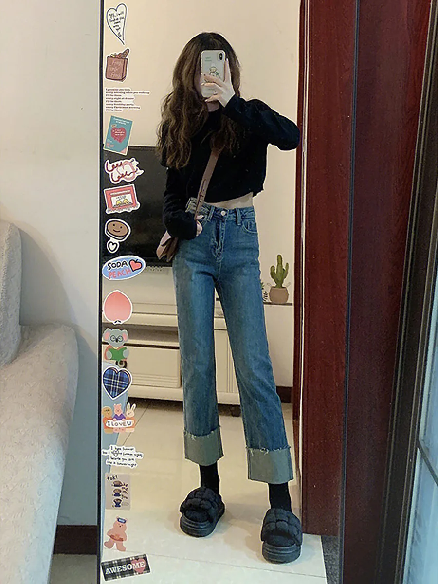 

Широкие брюки, женская офисная одежда, женские весенние вязаные брюки из модала с завязками, молочно-персиковые, персонализированные, нежные, простые