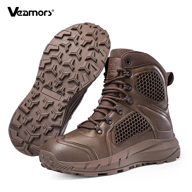 High-top Field Training Boots Men's Hiking Boots Breathable Outdoor Field Training Sneakers Trekking Camping Shoes Tactical Boot