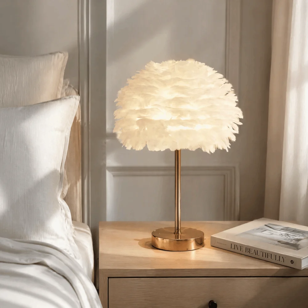 nordic-style-feather-lamp-shade-warm-feather-cozy-design-feather-lampshade-replacement-shade-decorative-shade-floor-lamp-shade