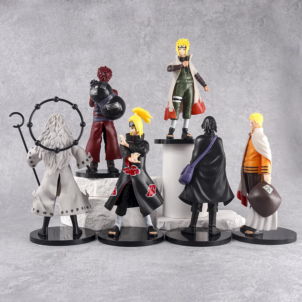 6pcs/set New Naruto Anime Figure Shippuden Model Uchiha Itachi Sasuke Pain Kakashi Action Figure Dolls Decorations PVC Toys Gift