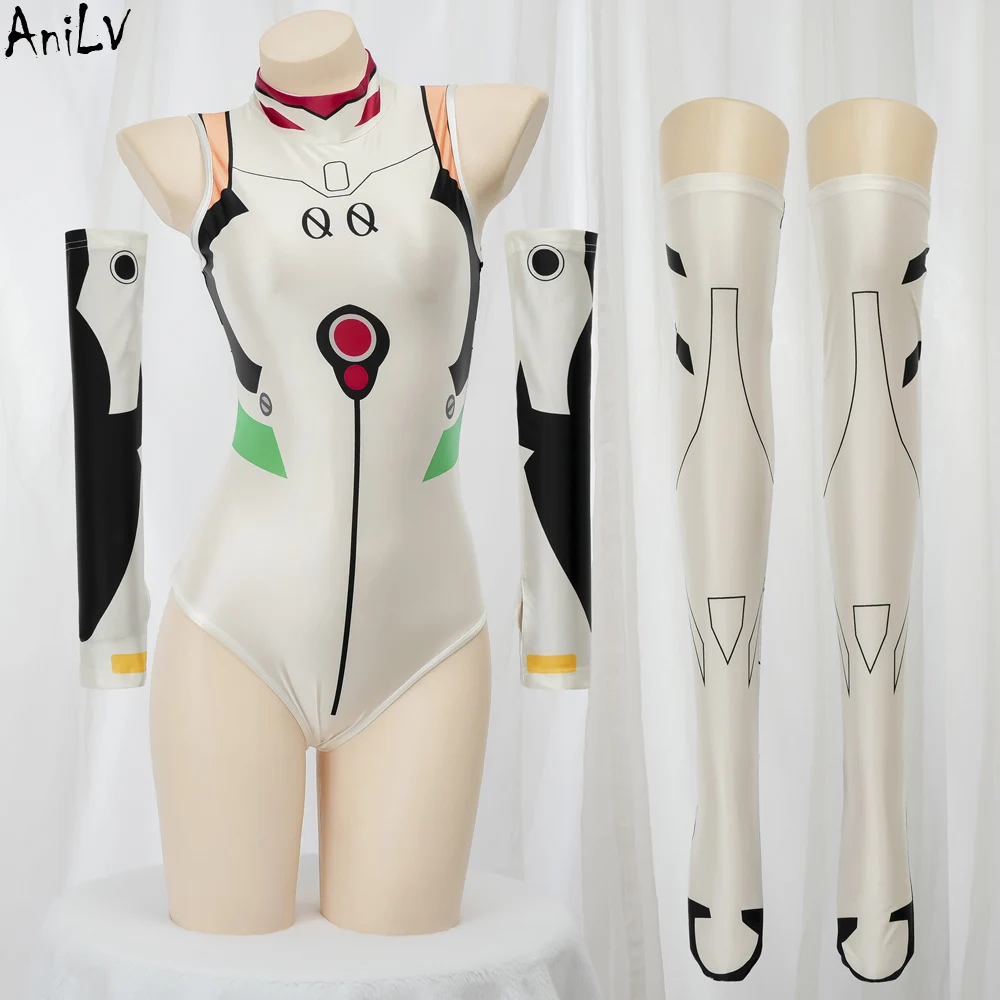 AniLV juego Anime chica uniforme de combate Punk Cyber Orient servicio secreto mono ajustado medias trajes disfraz Cosplay