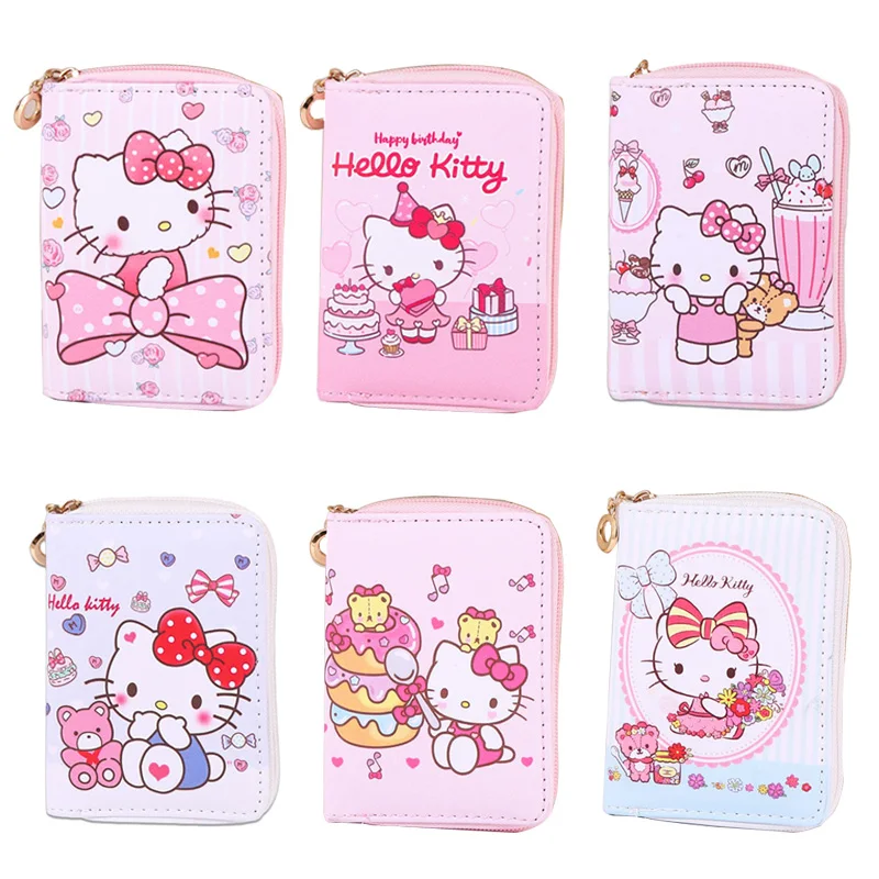 

Hell Kity Coin Pouch Purse Cute Girl Wallet Keychain Bags Kawaii Creative Lady Zipper Wallet Kids Children Change Purse