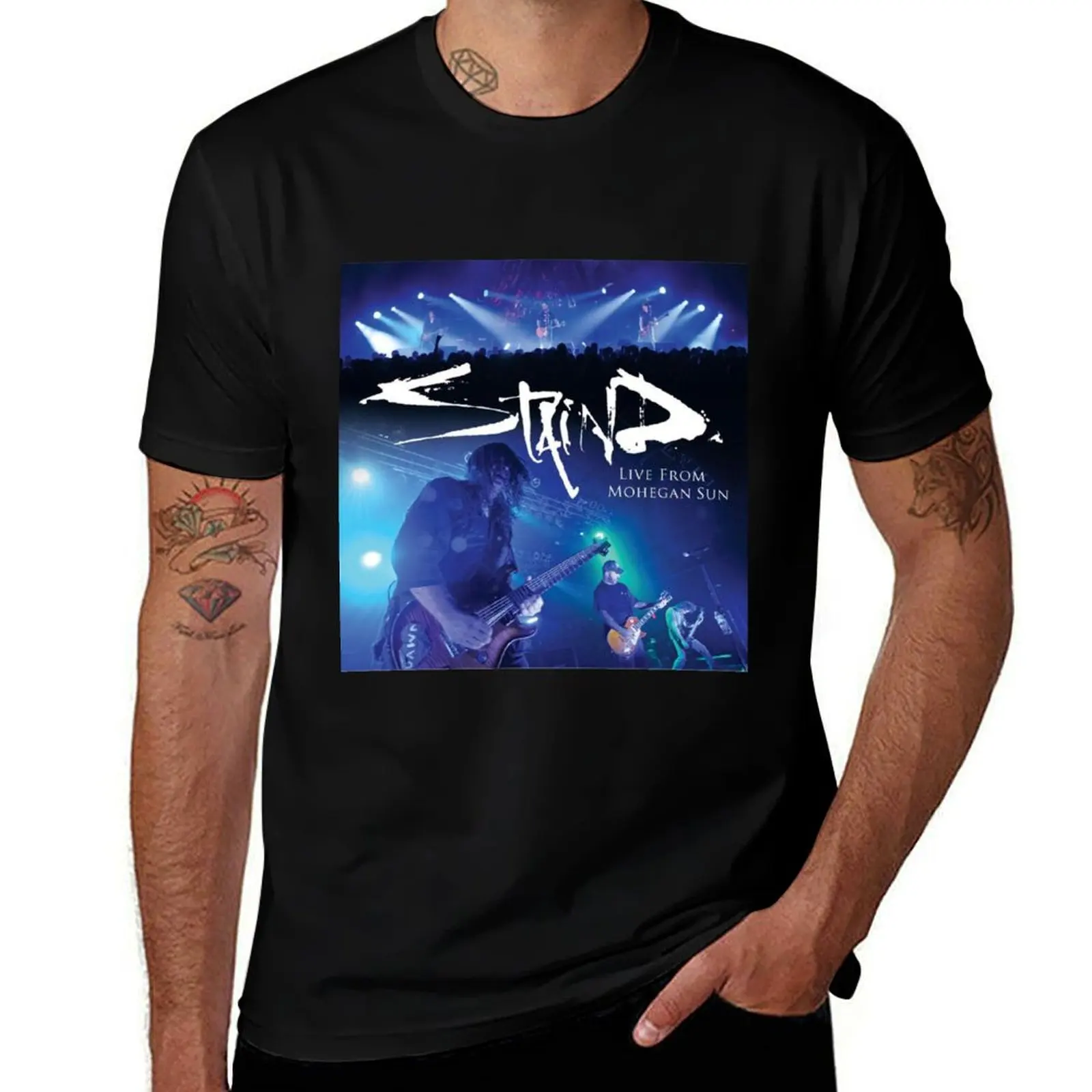 

Live from mohegan sun T-Shirt blue lock funny shirt cotton mens funny t shirts
