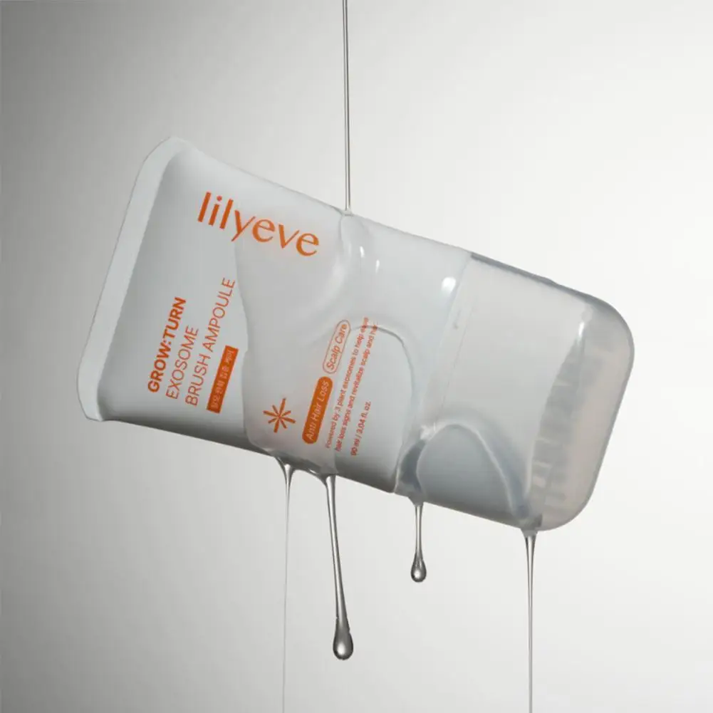 lilyeve GROWTURN Exosome Hair Growth Serum Mini Built-In Brush Collagen Capsule Scalp Nourishing Strengthening Essence Scalp