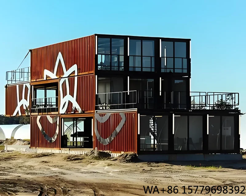 Expandable Container House Two Story Design With Kitchen Bathroom and 2 3 4 5 Bedrooms Prefabricated Buildings