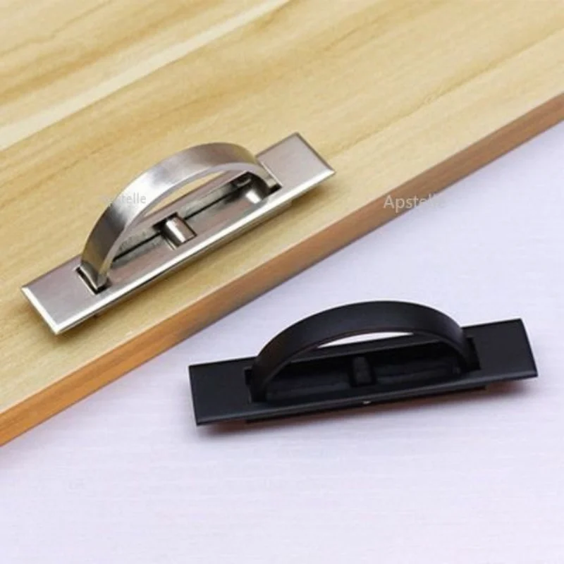 Hardware Rotating Concealed Installation Hidden Black Tatami Hidden Handle Embedded Tatami Hidden Handle Tread Meter