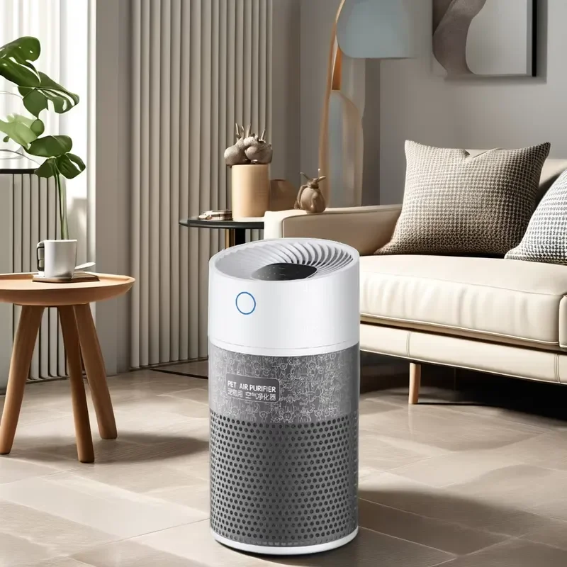 For Portable Electric Pet Air Purifier H13 HEPA Air Cleaner Coated Active Carbon Sponge Filter Aromatherapy Battery Operated