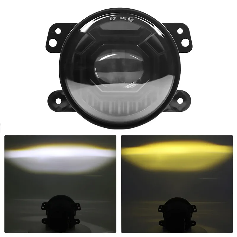 

For Jeep Wrangler LED Fog Lights JK Front Bar 4 Inch Fog Lights Wrangler Body Kit Modification Car Exterior Accessories