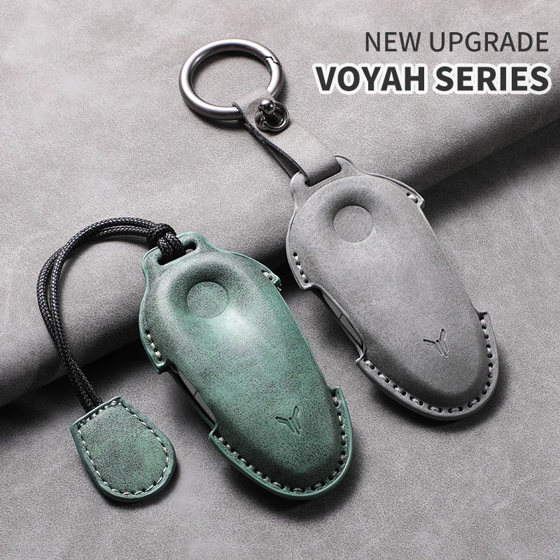 Funda para llave remota de coche de cuero de ante 3D para Voyah Free Voyah I-Free I-Free Voyah sin llave accesorio de carcasa para llave inteligente