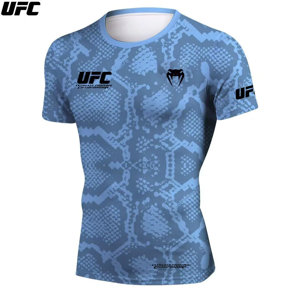

2025 summer bestseller of UFC fightingT-shirts large-sized boxing extreme sports T-shirts for men quick-drying tops sports