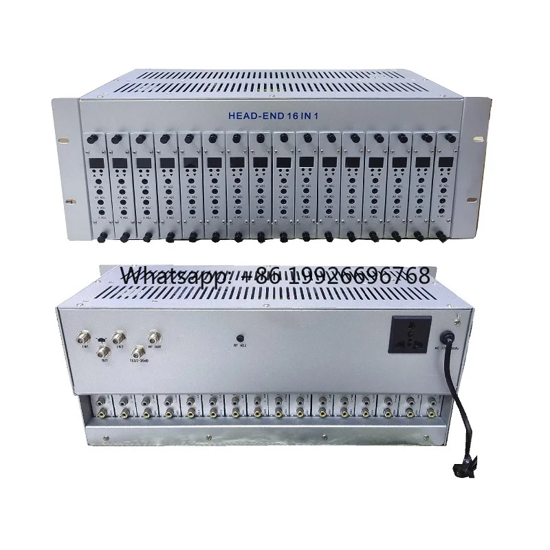 FCC Certified 16-Channel  Modulator Adjustable CatV Headend HDM1 Digital Video Encoding H.264 UDP IP Free Project Design