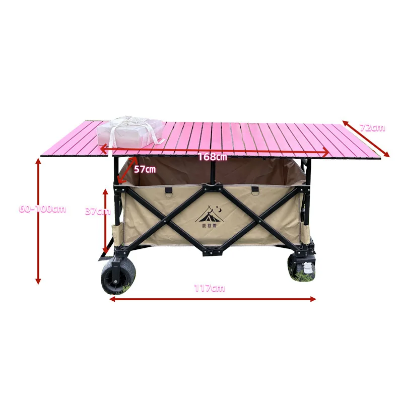 

Extra large table board night market stall car 220 liters storage bench car