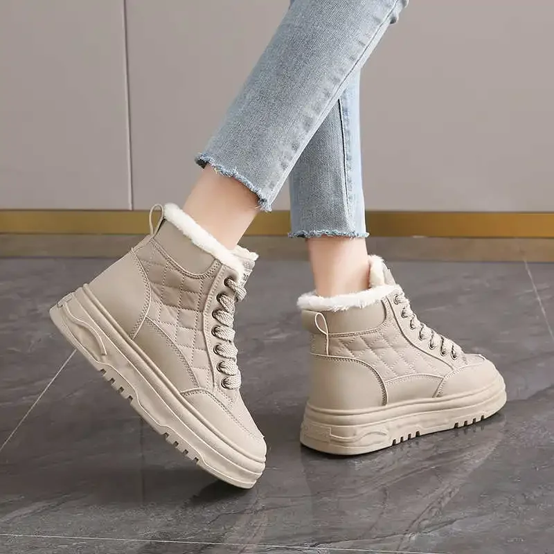 High Women Sneakers Boot Due To Black Women's Shoes And Women Sport Shoess Tenes Type Branded Luxury School Krasovki Shoess