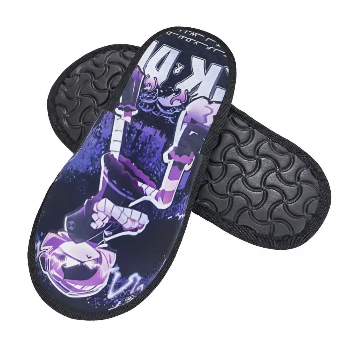 Winter Furry Cotton Slippers Murder Drones Uzi Doorman Merch Household Fur Slides Slippers Bedroom Soft Anti-skid Slides