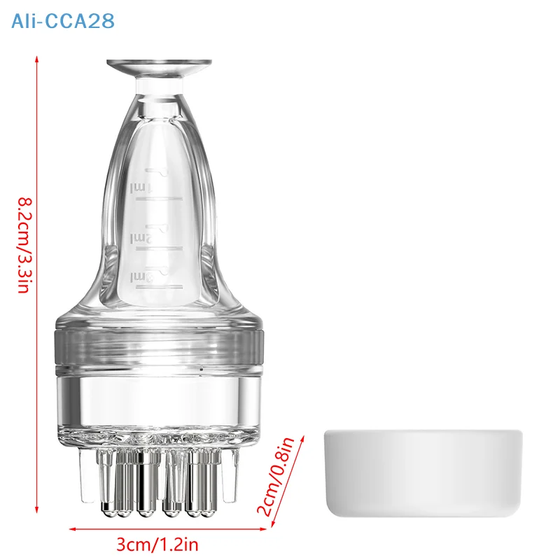 Pettine liquido applicatore del cuoio capelluto per il trattamento del cuoio capelluto olio essenziale massaggiatore guida liquido pettine olio siero per la crescita dei capelli applicare