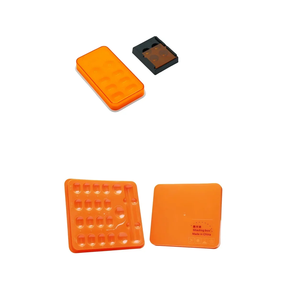 4/8/20 Holes Dental Veneer Storage Box Teeth Whitening Shade Organizer Denture Retainer Molar Case Professional Dental Tool