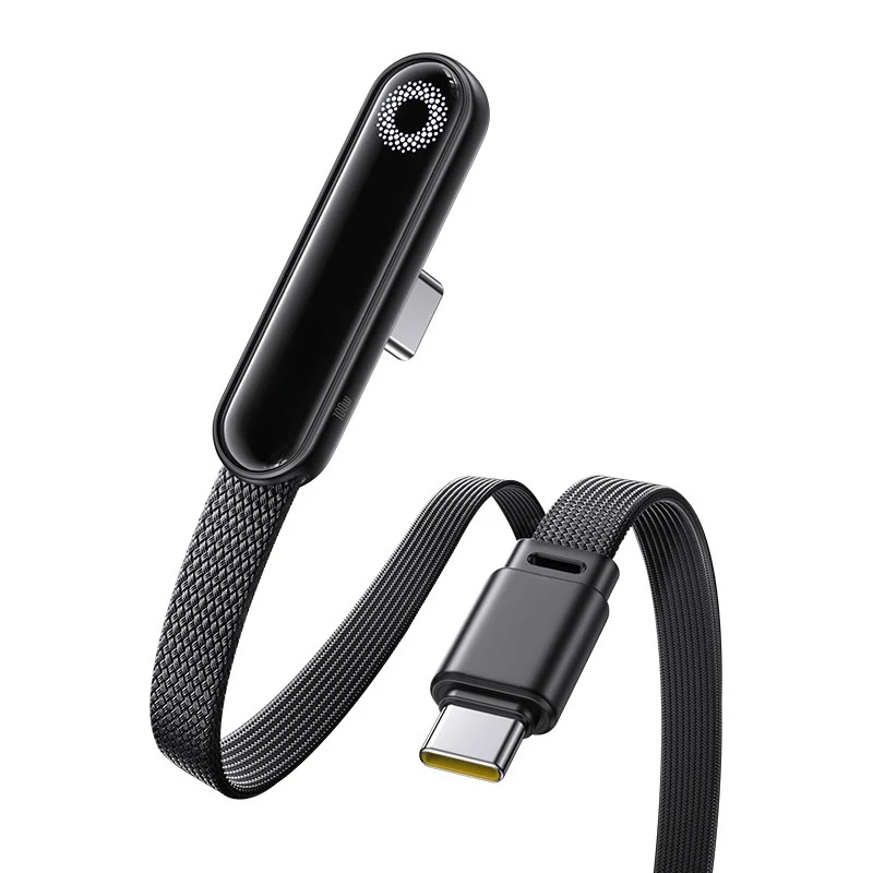 A+for Baseus MVP3 100W USB-C Cable LED Light 90° Gaming Elbow Type-C Fast Charge 1m/2m