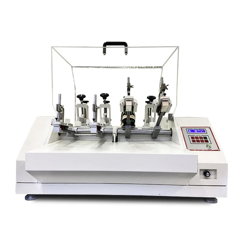 

Finished shoe bending resistance testing machine, shoe heel bending fatigue testing device
