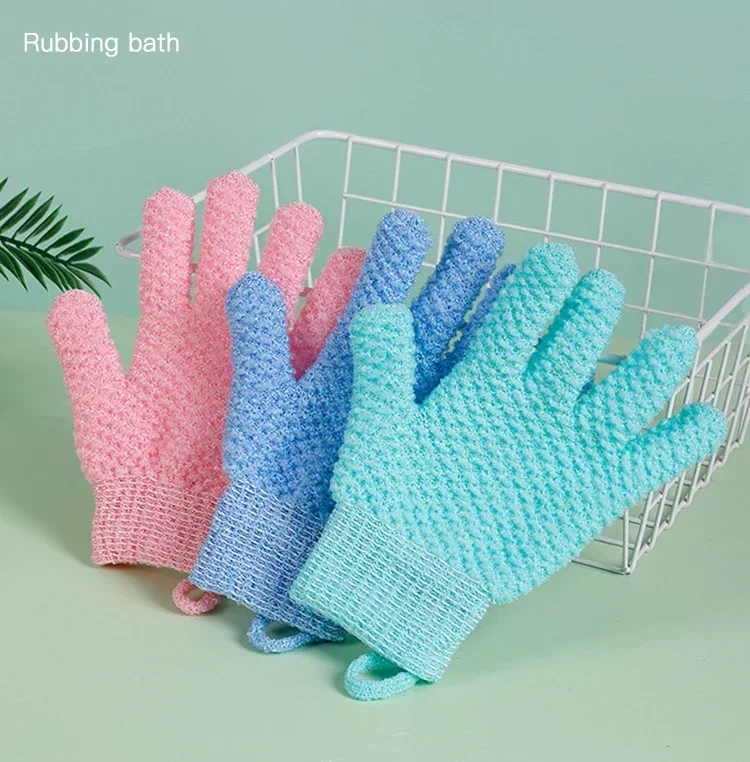 Exfoliating Gloves Bath Sponge Body Dead Skin Remover Bathroom Shower Brush Massager Scrub Exfoliator Magic Bathing