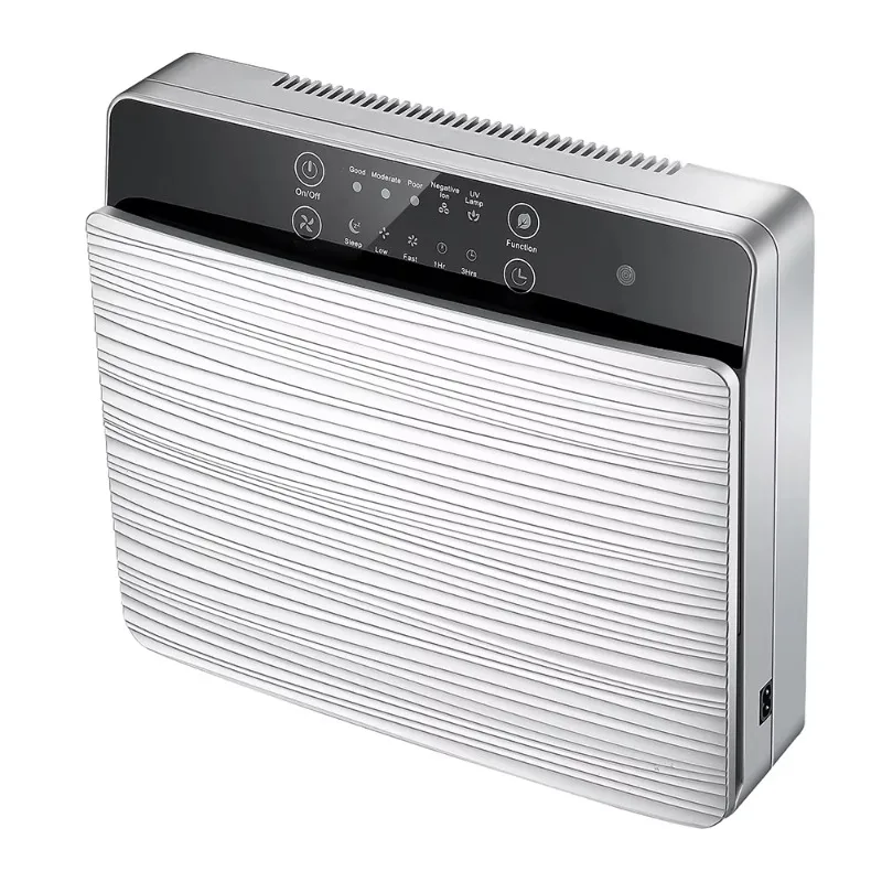 Activated Carbon HEPA Filter UV Desktop Wall Mounted Air Purifier for Home