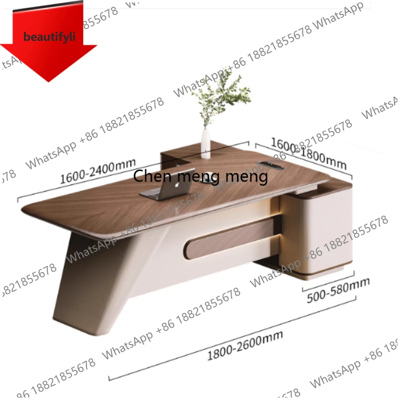 

Компьютерный стол-трансформер L-образной формы A16 для руководителя, большой современный офисный стол для длительной работы сидя, офисная мебель