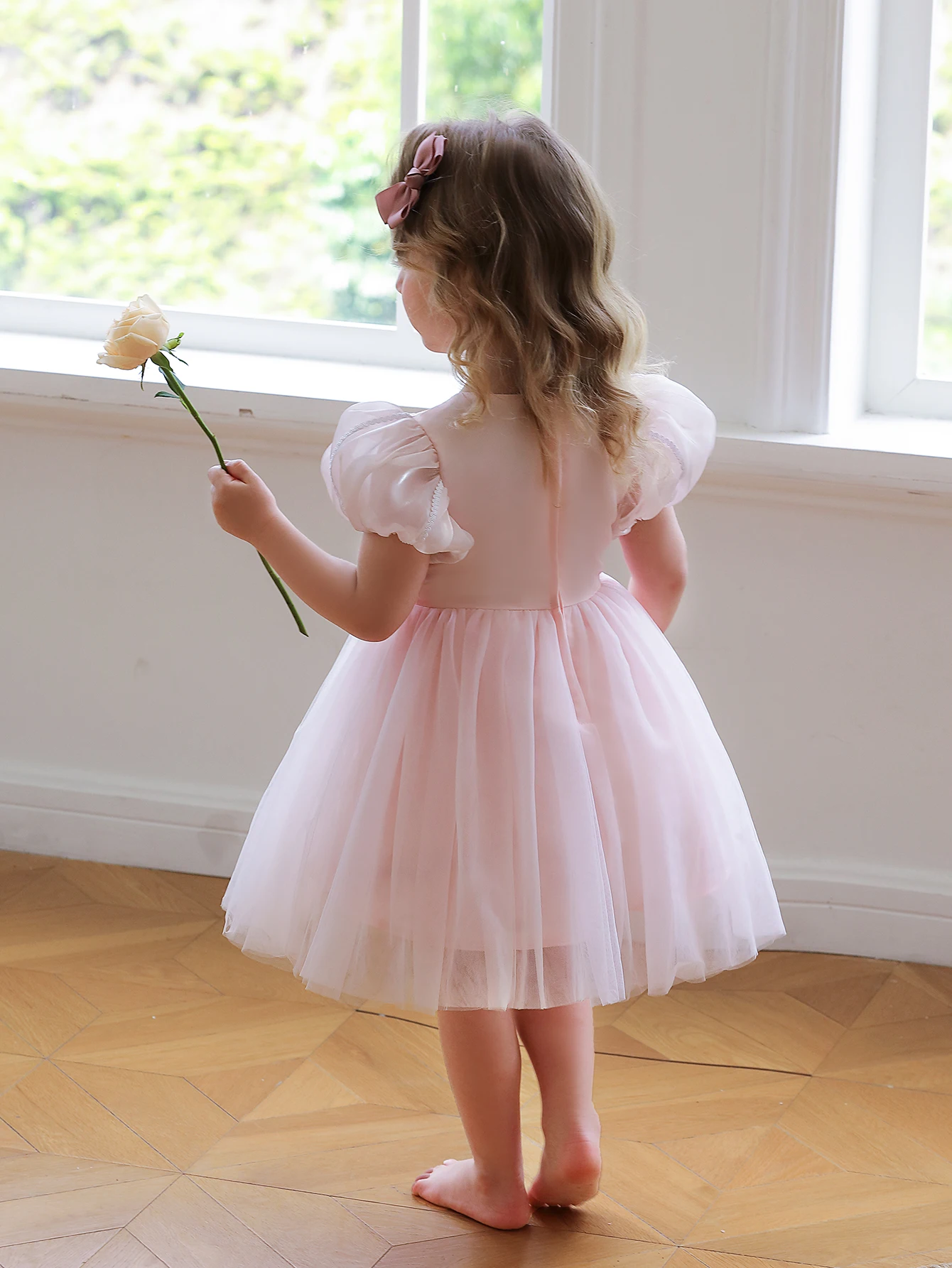 Wholesale Children Clothes Girls Frock Knee-Length Party Dresses For 4yr Little Girl