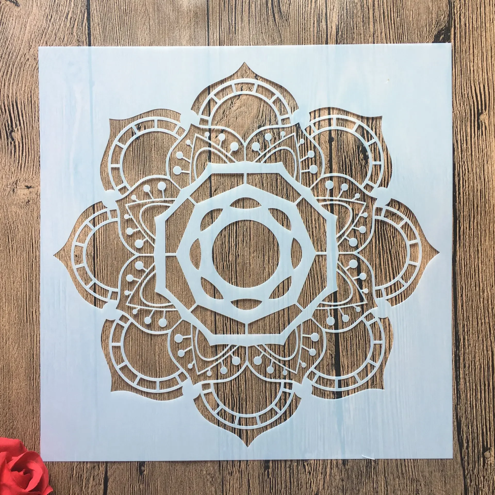 

30 * 30cm diy craft mandala mold for painting stencils stamped photo album embossed paper card on wood, fabric template stencil