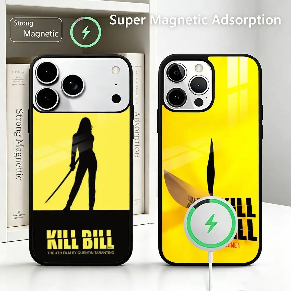1PC Kill Bill Movie Phone Case For IPhone17 16 15 14 13 12 11  Pro Max Plus Wireless Charger Cover Funda