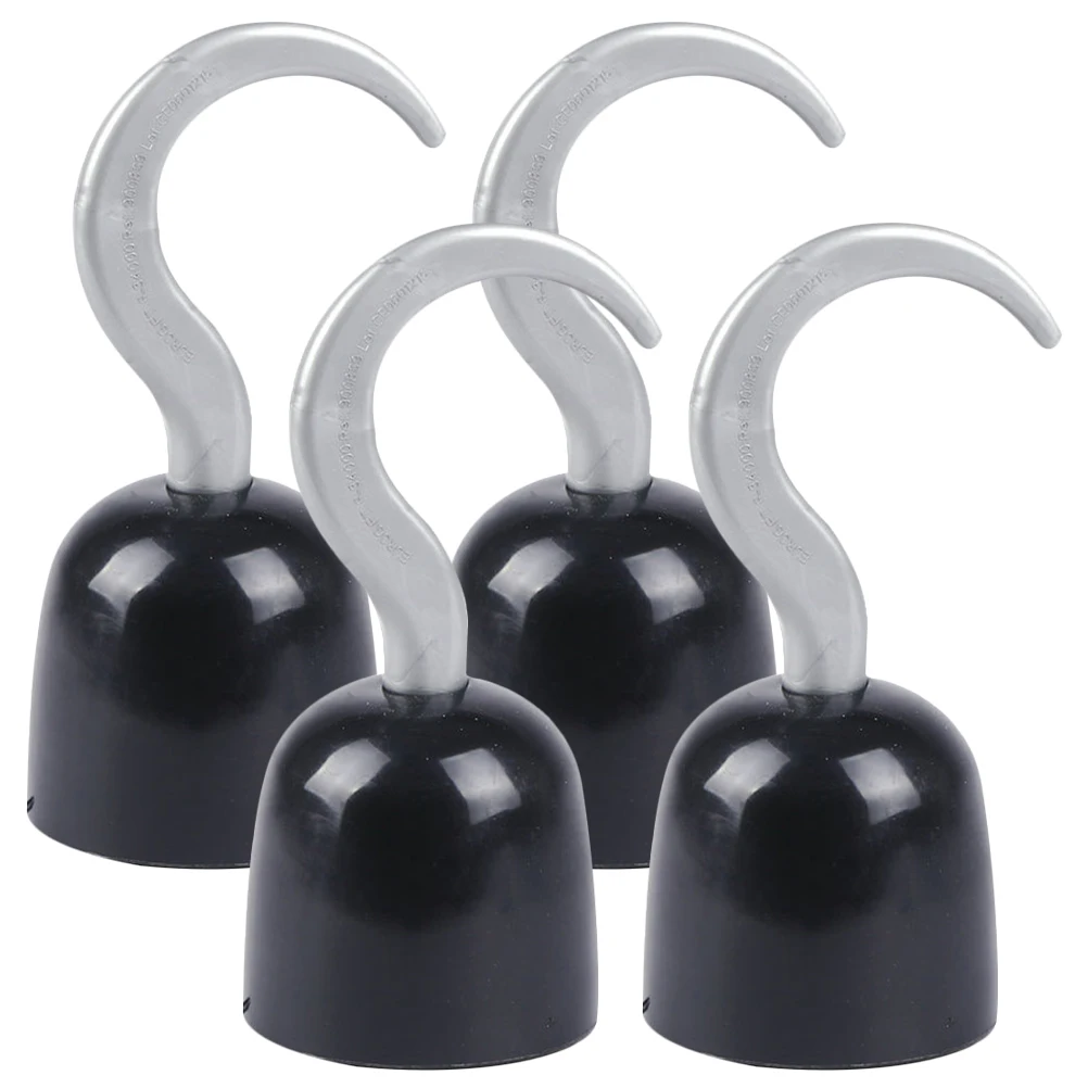 4 Pcs Pirate Hook Props Cosplay Hooks Dress up Hand Halloween Plastic Costume Number Accessory Girl Plastic Costume Child