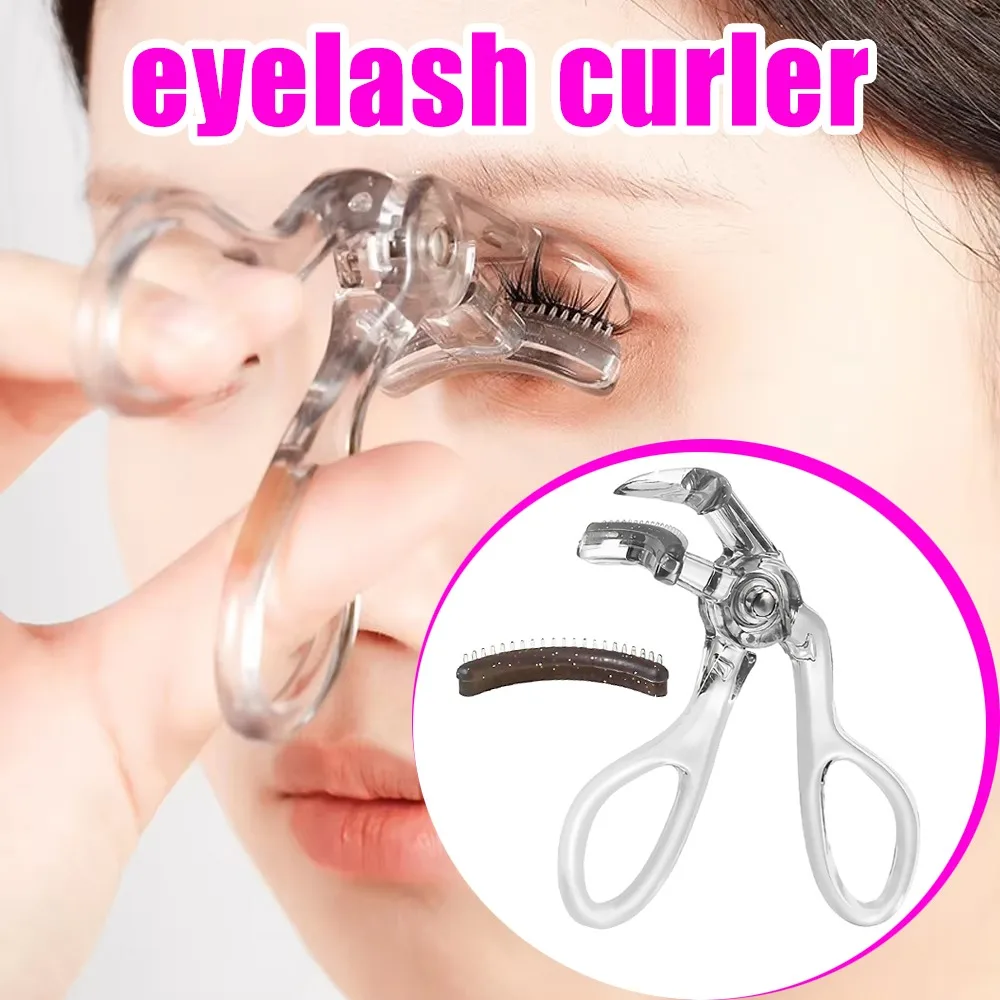 أداة تجعيد الرموش الجزئية ذات الزاوية الواسعة، مشط تجعيد بمشبك واحد، أداة تصفيف سهلة الاستخدام لتكبير العينين