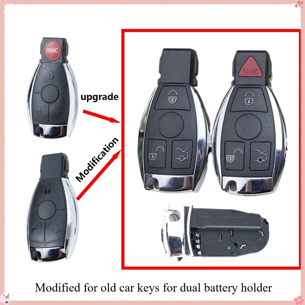 

Upgrade Modification Car Key Shell Fob Case Housing for Mercedes-Benz W203 W204 W205 W210 W211 W212 A B C E S CL CLS CLA CLK