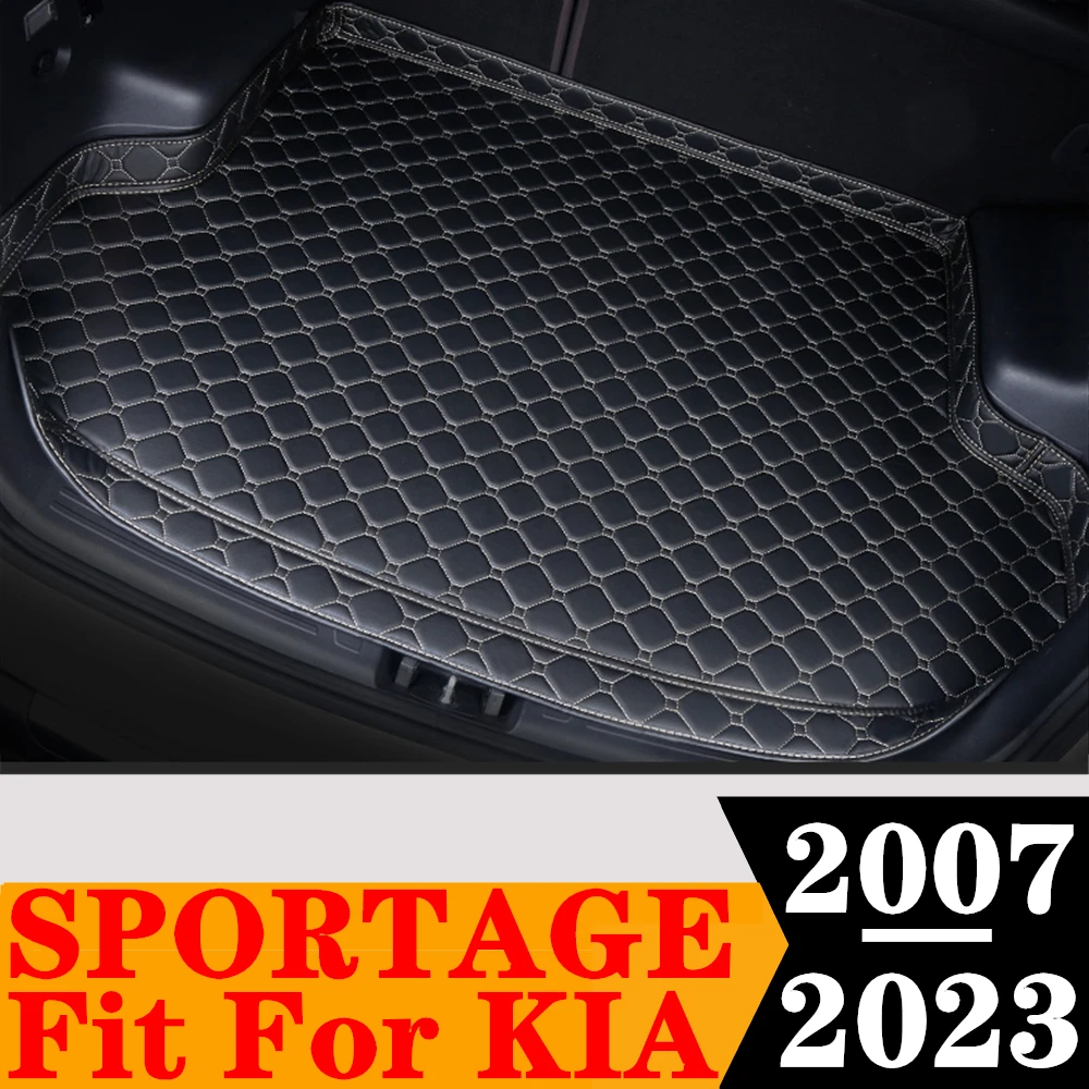 High Side Car Trunk Mat For KIA Sportage 2023 2016 2015 2014 2013 12 11 2010 2009 08 2007 Tail Boot luggage Pad Rear Cargo Liner