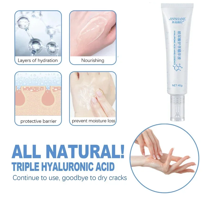 Hyaluronic Acid Wrinkle Removal Hand Cream Anti Cracking Drying Repair Serum Exfoliating Calluses Whiten Moisturizing Skin Care