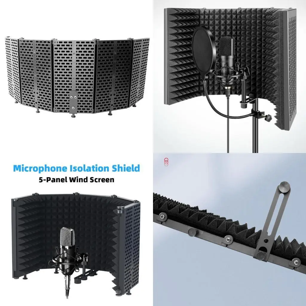 31BA MIC MIC محمولة امتصاص الرغوة تسجيل لوحة الرغوة للميكروفون الصوتية معدات تسجيل صوتي