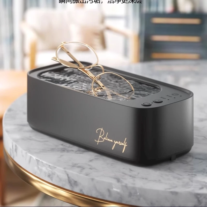 Portable Ultrasonic Eyewear Cleaner Box for Glasses Dentures Jewelry Cleaning