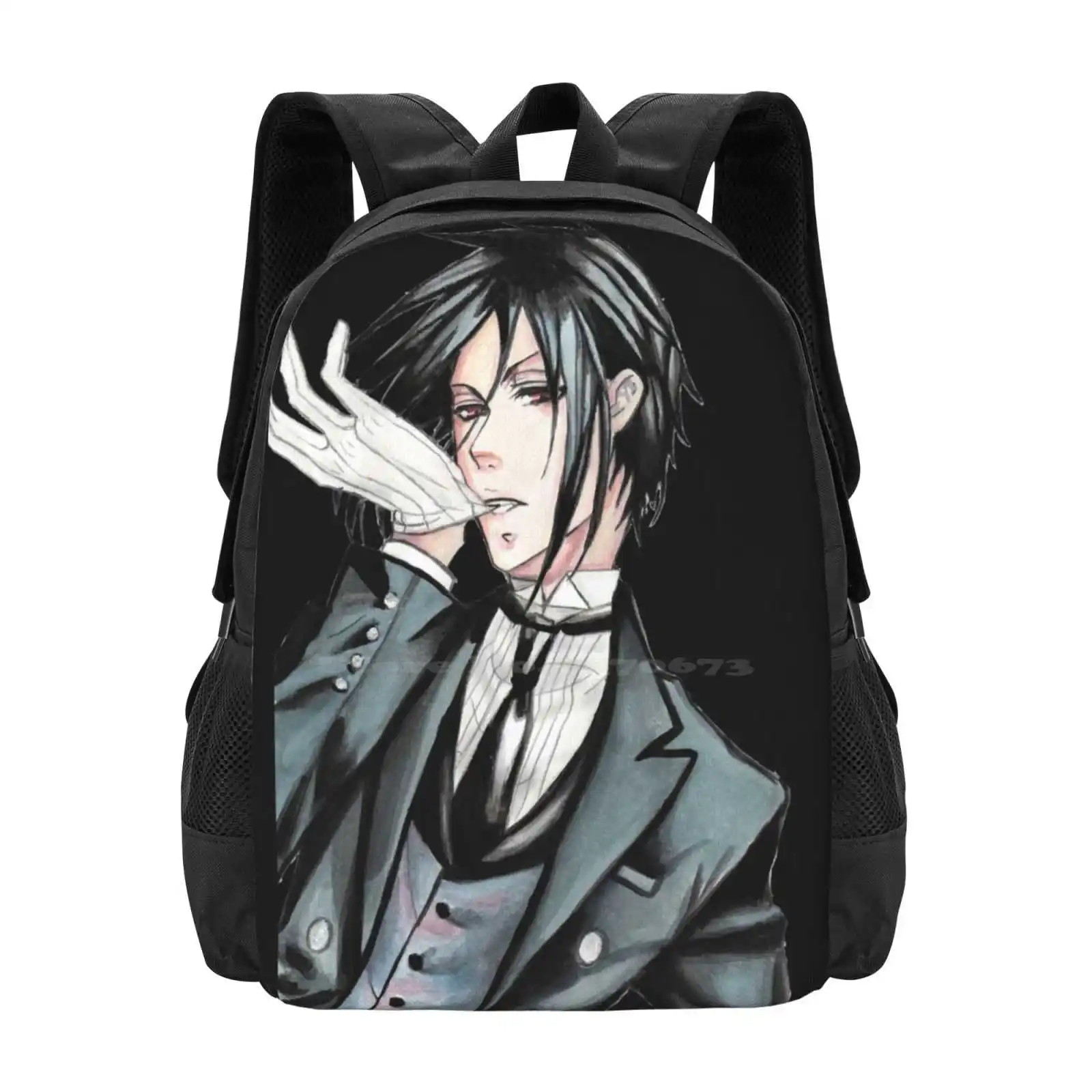 

(Черный дворецкий) Рюкзаки для школы Подростки Девушки Дорожные сумки Черный дворецкий Аниме Манга Анимация Темный японский демон Фанарт