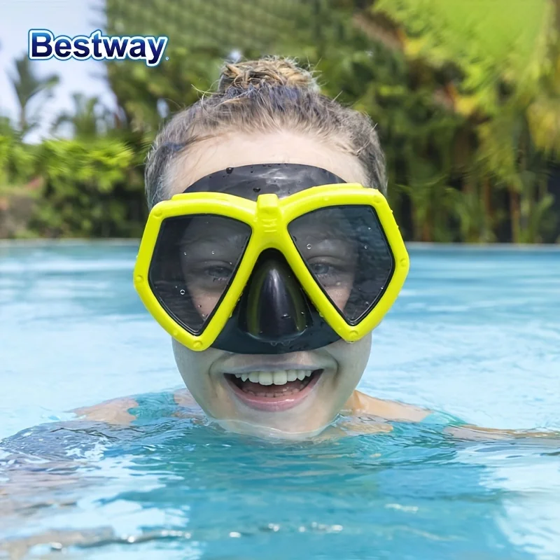 Bestway 3 colors /1 snorkeling surface mirror, panoramic HD swimming mirror, anti-fog transparent lens, diving mirror, adult swi