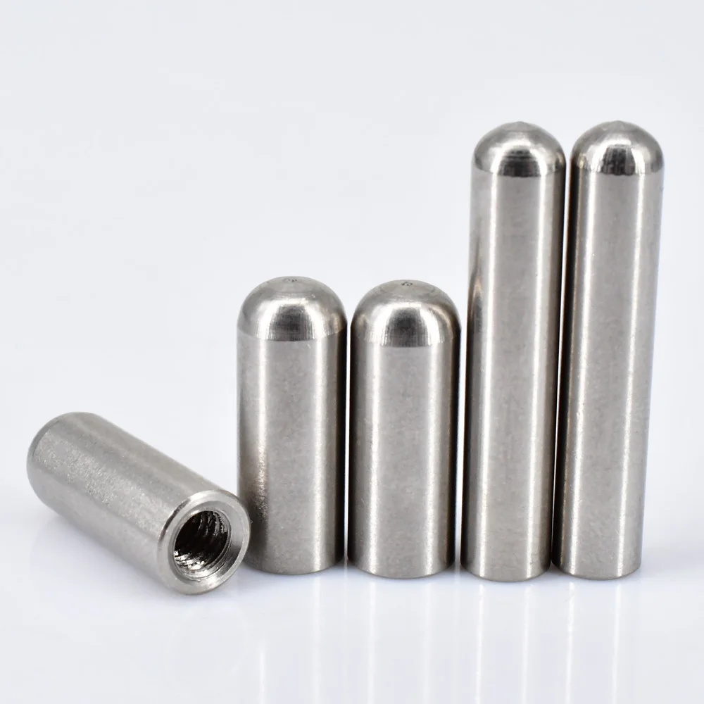 M3 M4 M5 M6 304 Stainless Steel Internal Thread Round Head Cylindrical Pin Internal Thread Perforated Positioning Fastener4-12OD