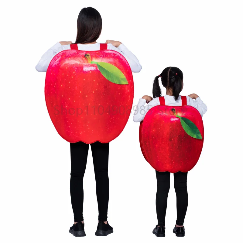 

Cosplay Apple Costume For Adult And Children Costume for Children's Day Campus Activi Performance Fruit Themed Costume