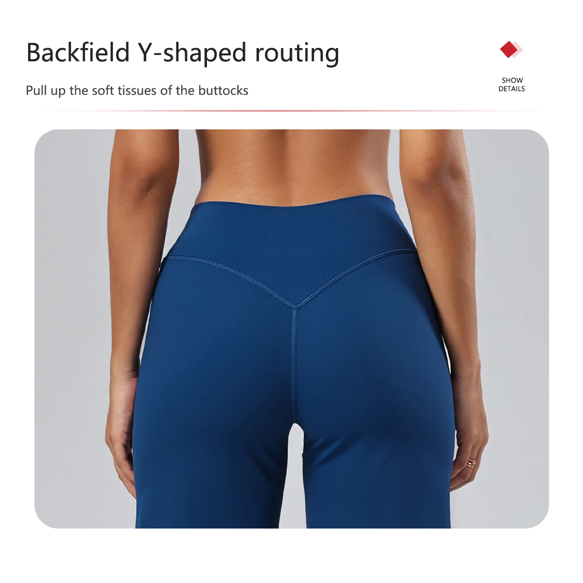 Hearuisavy Damen 2-teiliges Fitness-Set: Hochtaillierte Yoga-Caprihose mit weitem Bein, Push-Up-Sport-BH, schnelltrocknender Tennisrock für das Fitnessstudio. – Detail 8