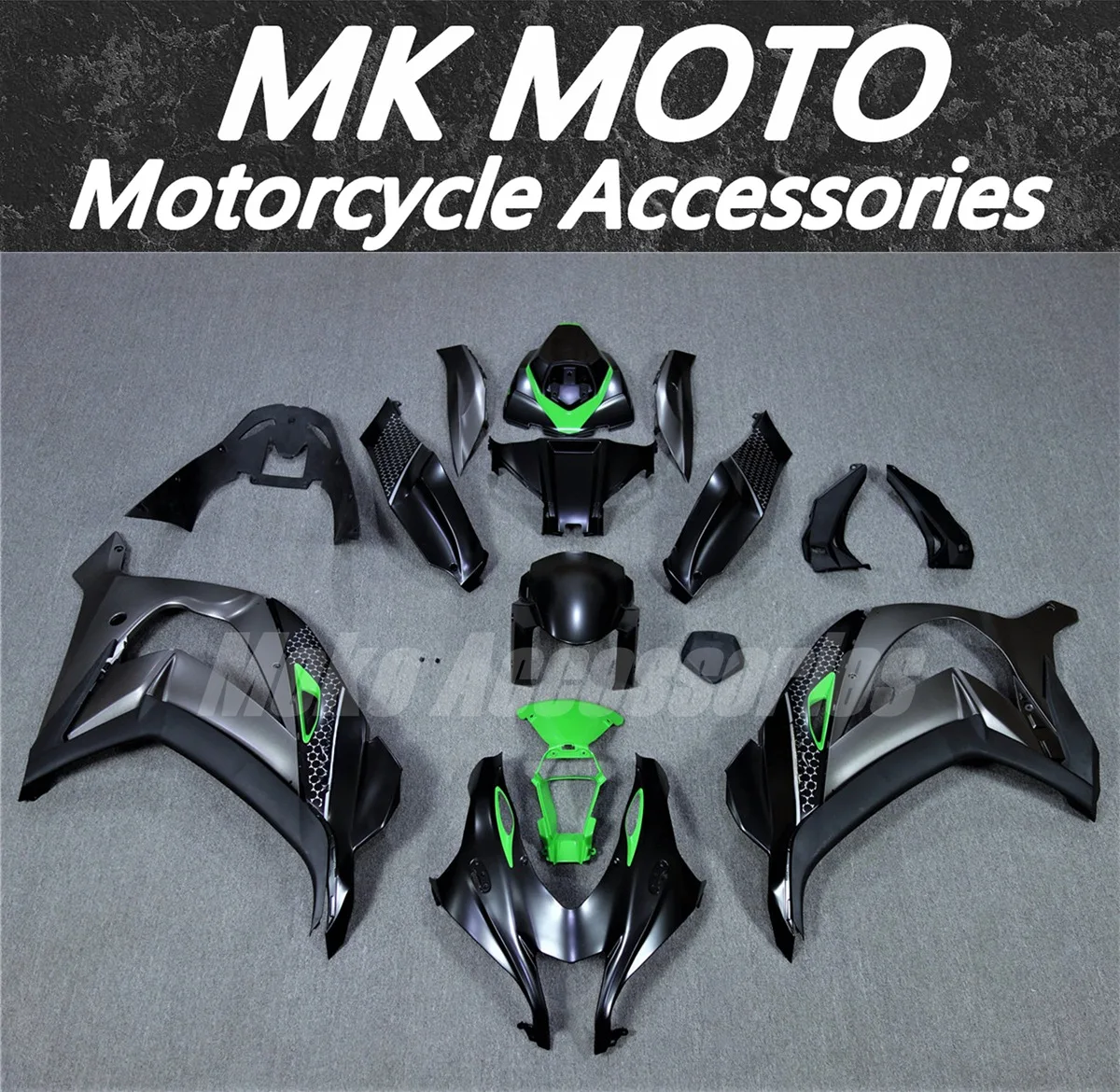 

Motorcycle Fairings Kit Fit For zx-10r 2016 2017 2018 2019 2020 Ninja Bodywork Set High quality ABS injection Black Green