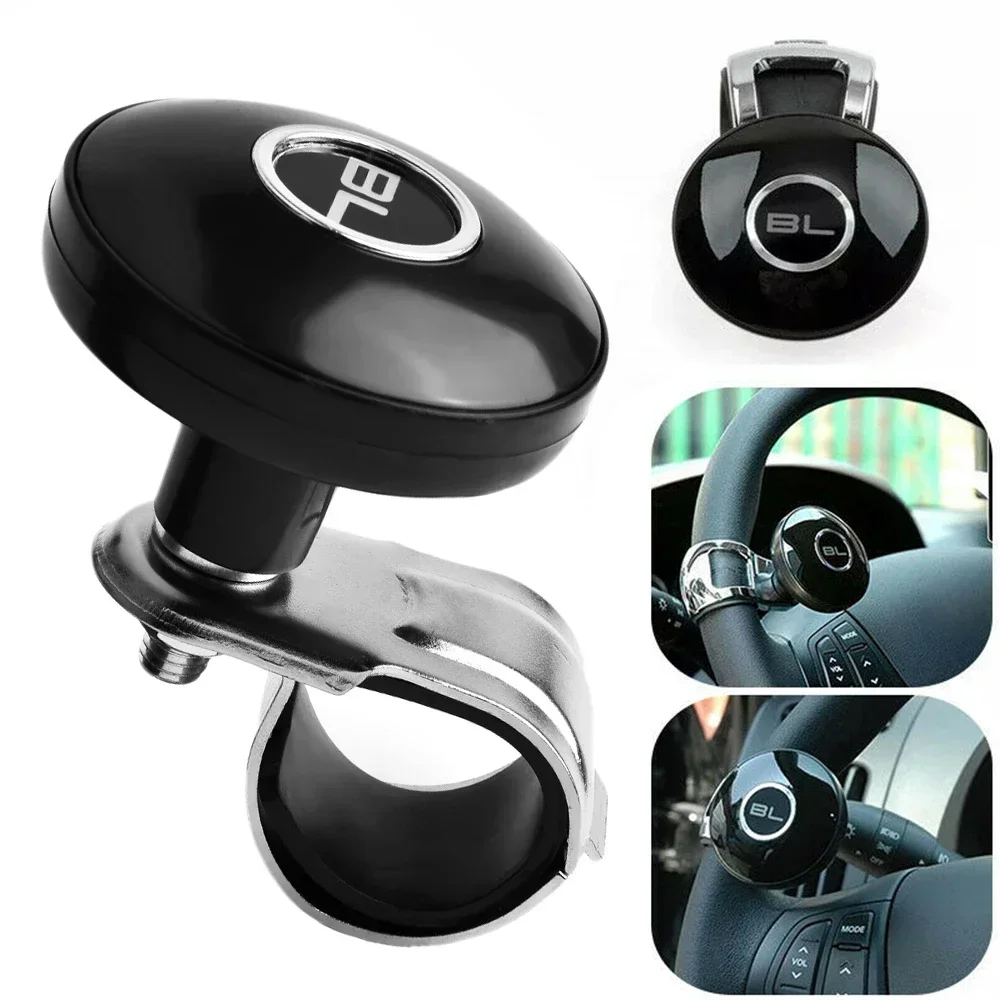 

100% Brand New Well-designed Simple To Install Assister Spinner Truck Steering Wheel About 9 X 8cm Black Handle